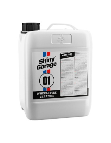 Limpiador de llantas y neumáticos para coche Wheel & Tire Cleaner (5 Litros) Shiny Garage
