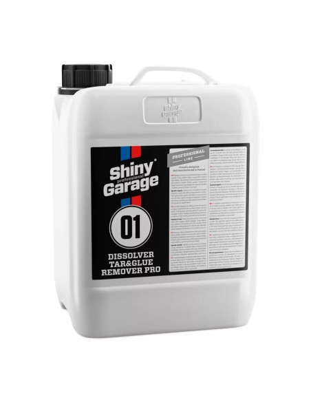 Eliminador alquitrán y pegamento para coche Dissolver Tar & Glue Remover Pro (5 Litros) Shiny Garage