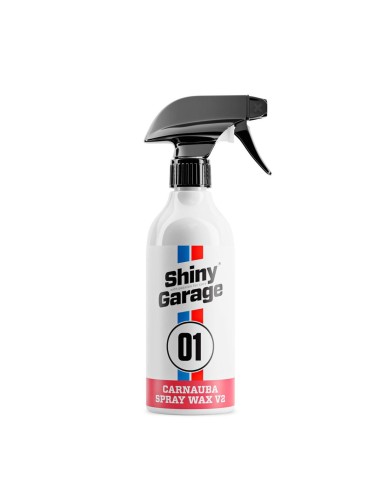 Cera rápida de Carnauba para coche, brillo extremo Carnauba Spray Wax V2 (500 ml) Shiny Garage