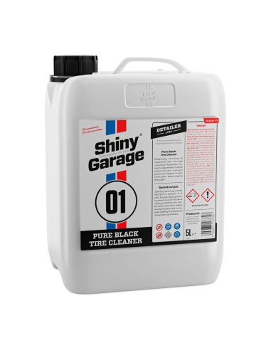 Limpiador de neumáticos para coche Pure Black Tire Cleaner (5 Litros) Shiny Garage